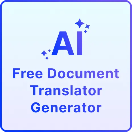 Free AI Translator Document Generator, Professional Multilingual Document Translation Tool